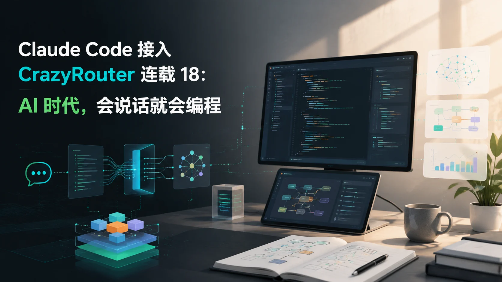 18｜Claude Code 接入 CrazyRouter 连载 18：AI 时代，会说话就会编程