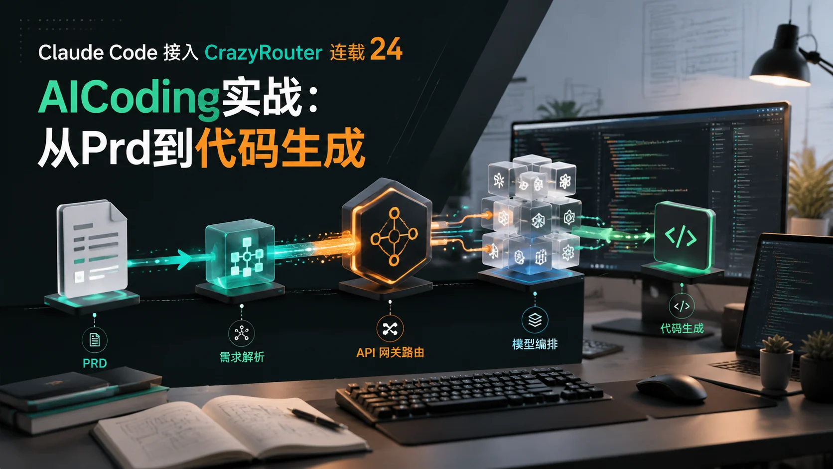 24|Claude Code 接入 CrazyRouter 连载 24:AICoding实战:从Prd到代码生成