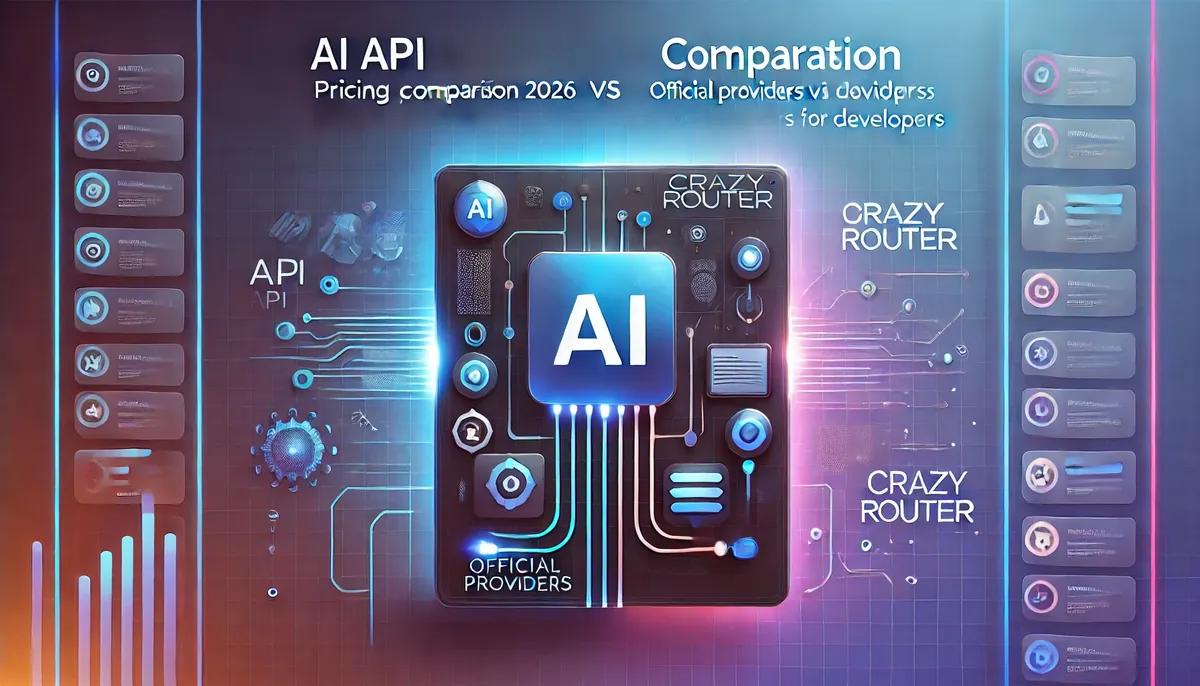 AI API Pricing Comparison 2026: Official Providers vs Crazyrouter for Developers