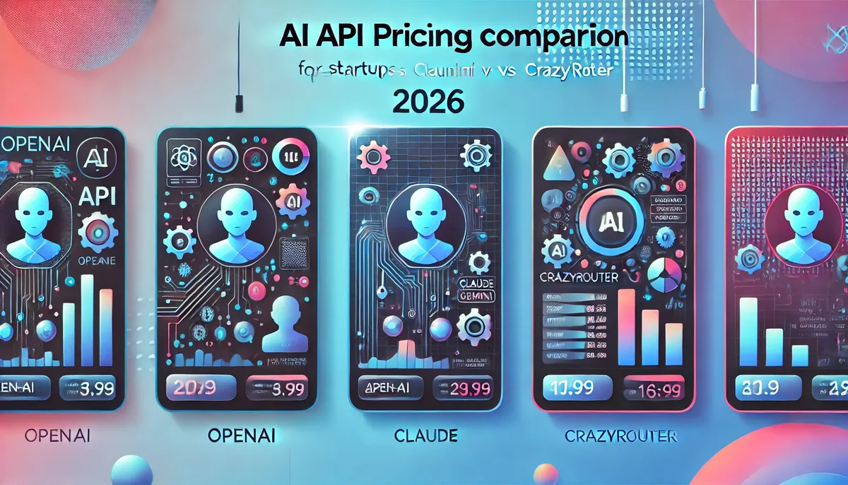 AI API Pricing Comparison for Startups 2026: OpenAI vs Claude vs Gemini vs Crazyrouter