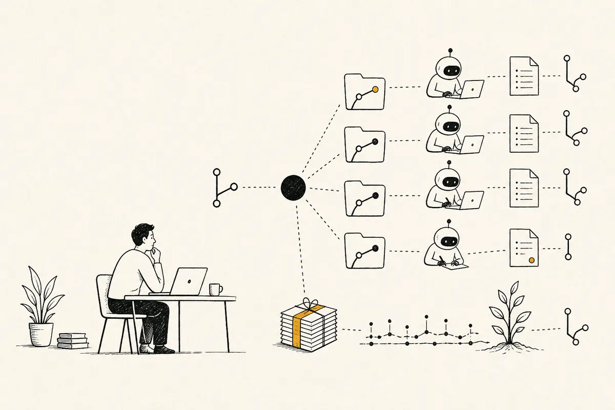 Background Coding Agents Without Lock-In: Recreating the Cursor Pattern with Git Worktrees