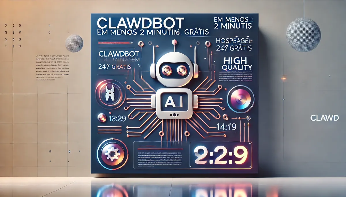 Clawdbot em Menos de 2 Minutos (HOSPEDAGEM 24/7 GRÁTIS)