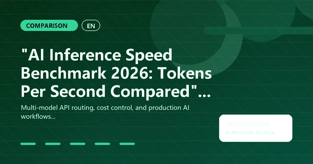 "AI Inference Speed Benchmark 2026: Tokens Per Second Compared"