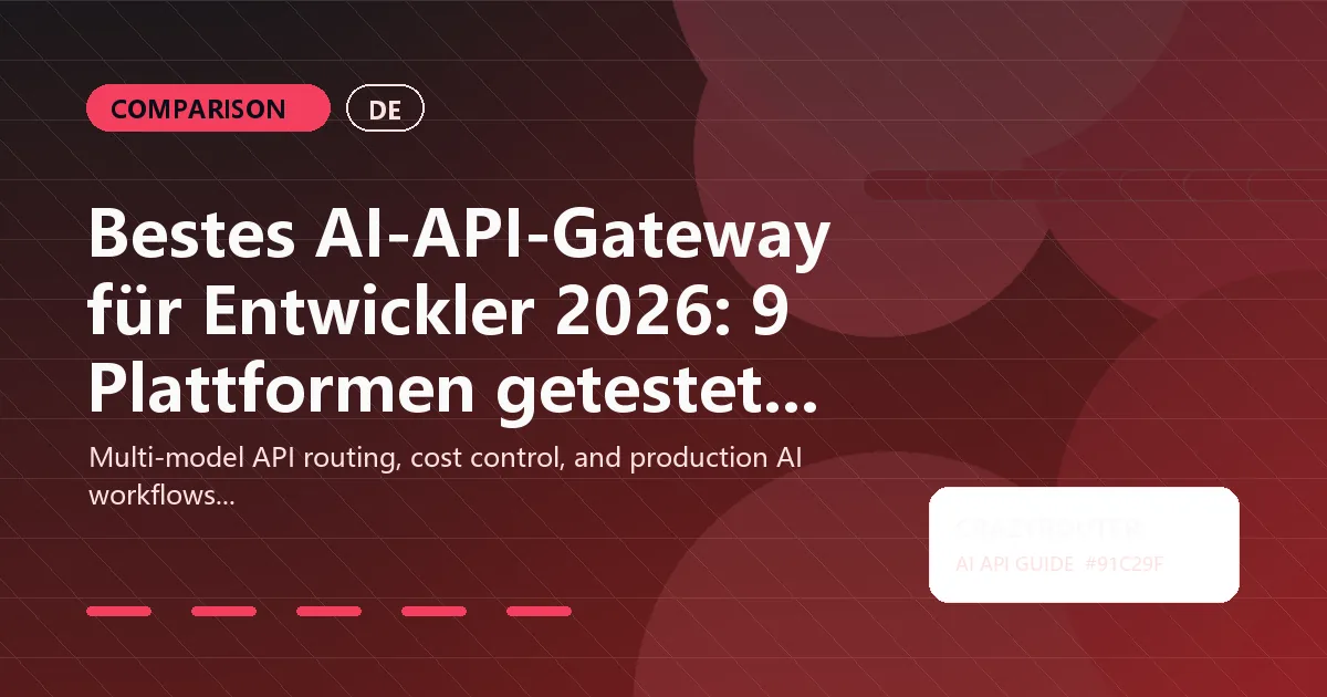 Bestes AI-API-Gateway für Entwickler 2026: 9 Plattformen getestet