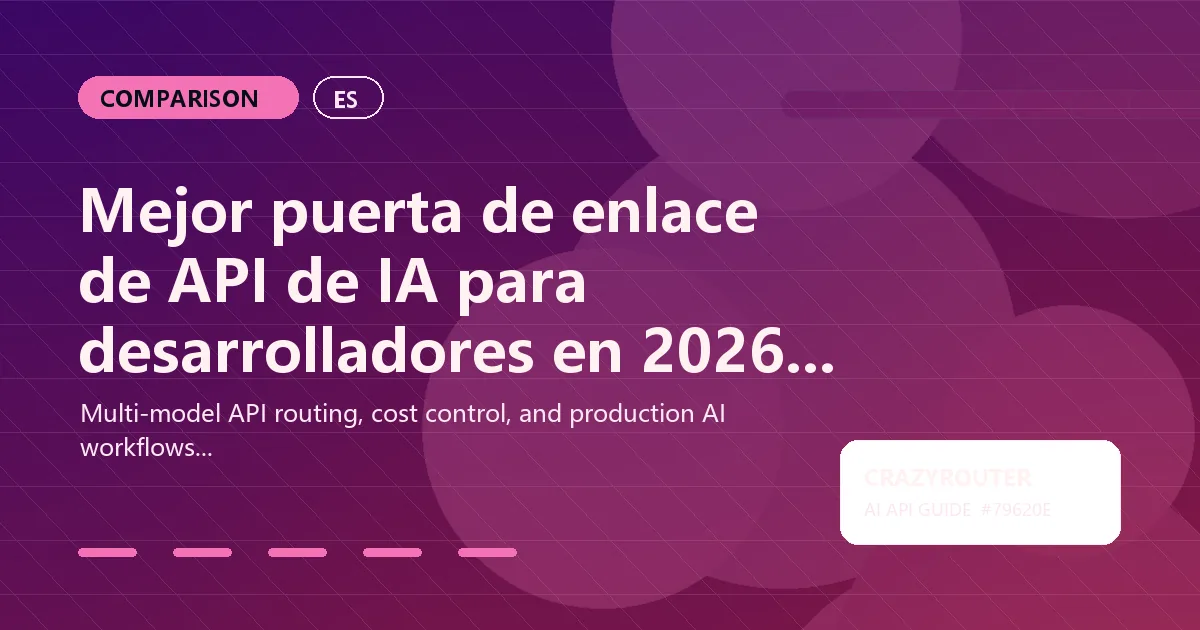 Mejor puerta de enlace de API de IA para desarrolladores en 2026: 9 plataformas probadas