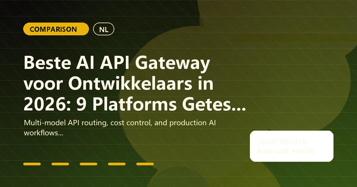Beste AI API Gateway voor Ontwikkelaars in 2026: 9 Platforms Getest