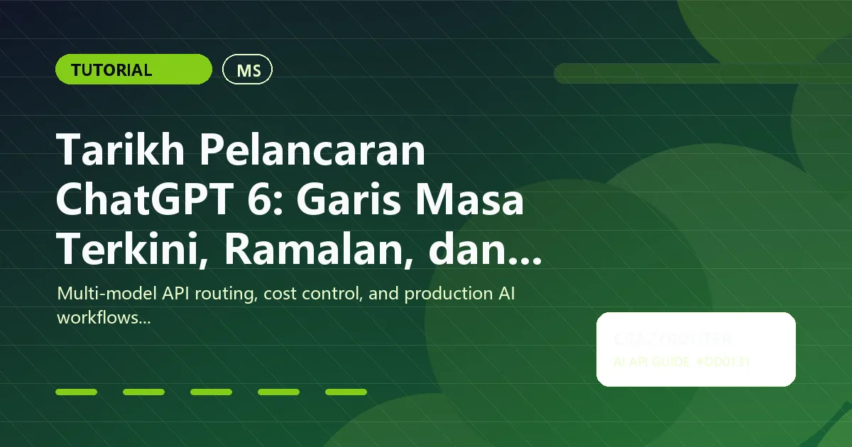 Tarikh Pelancaran ChatGPT 6: Garis Masa Terkini, Ramalan, dan Apa yang Perlu Dilakukan Sekarang