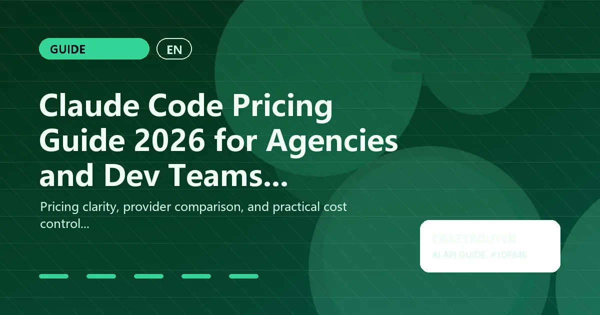 Claude Code Pricing Guide 2026 for Agencies and Dev Teams