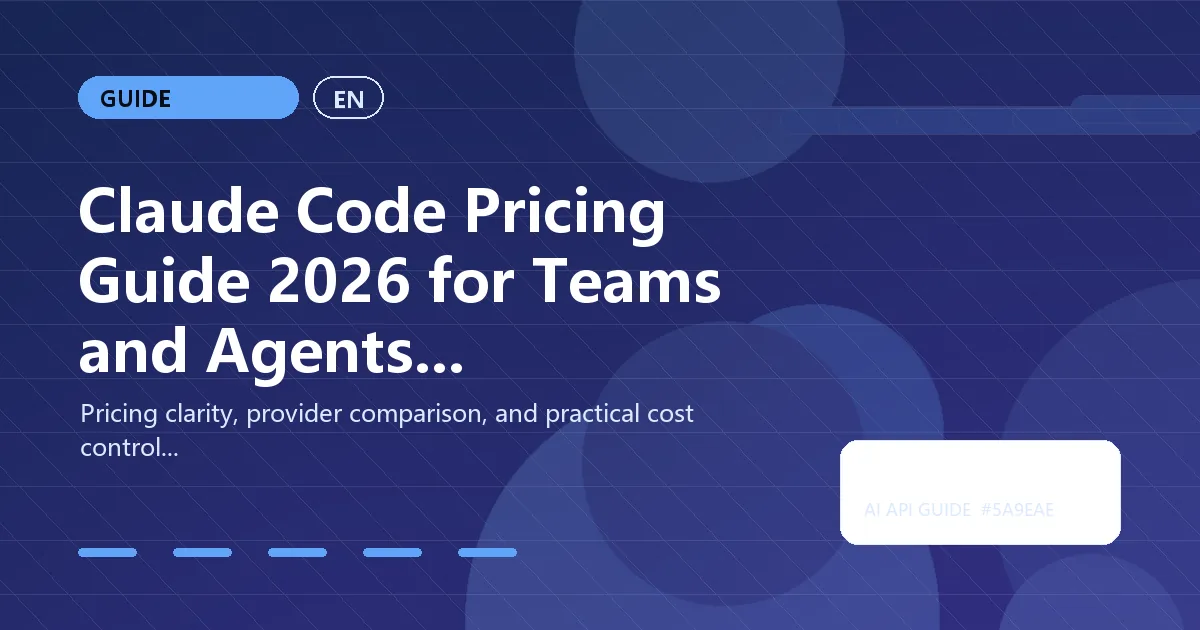 Claude Code Pricing Guide 2026 for Teams and Agents