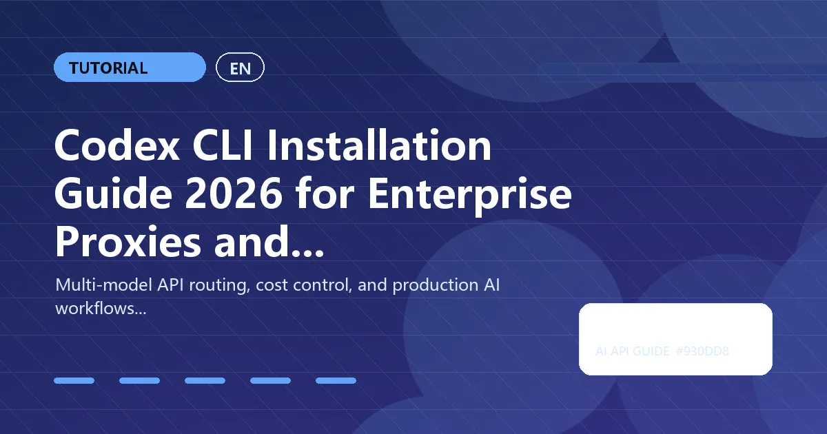 Codex CLI Installation Guide 2026 for Enterprise Proxies and Devcontainers