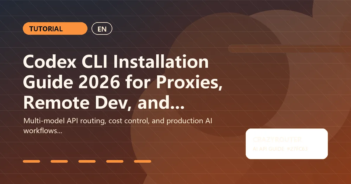 Codex CLI Installation Guide 2026 for Proxies, Remote Dev, and Devcontainers