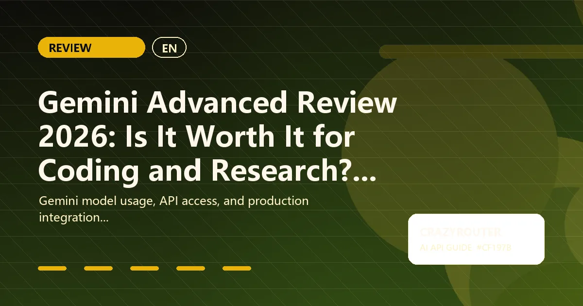 Gemini Advanced Review 2026: Is It Worth It for Coding and Research?