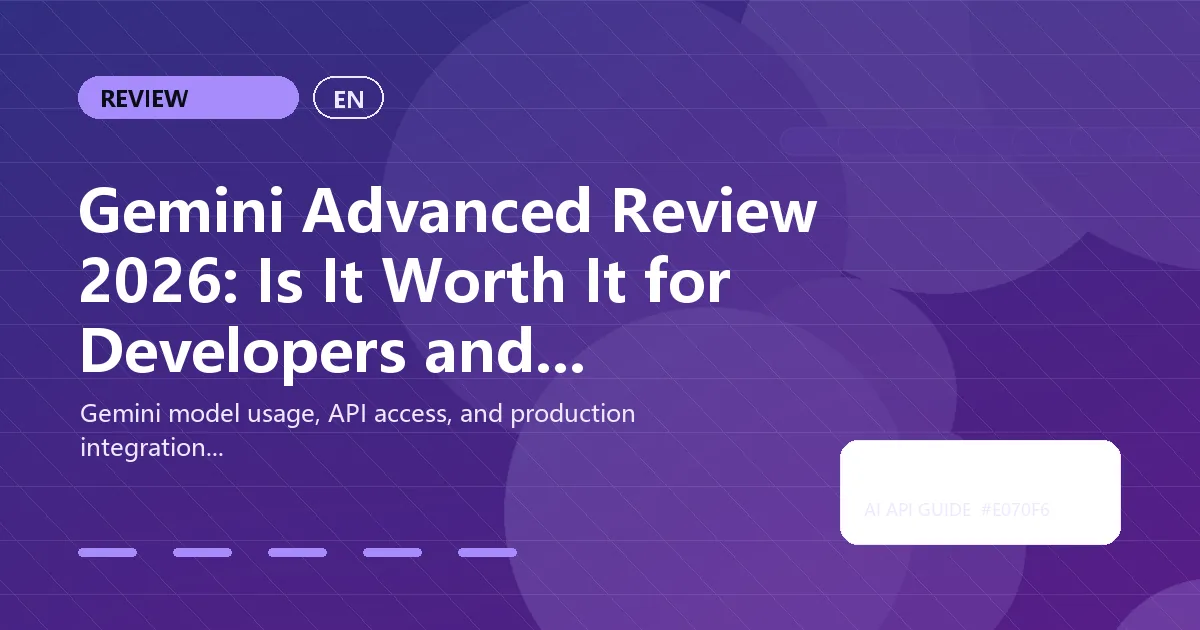 Gemini Advanced Review 2026: Is It Worth It for Developers and Founders?