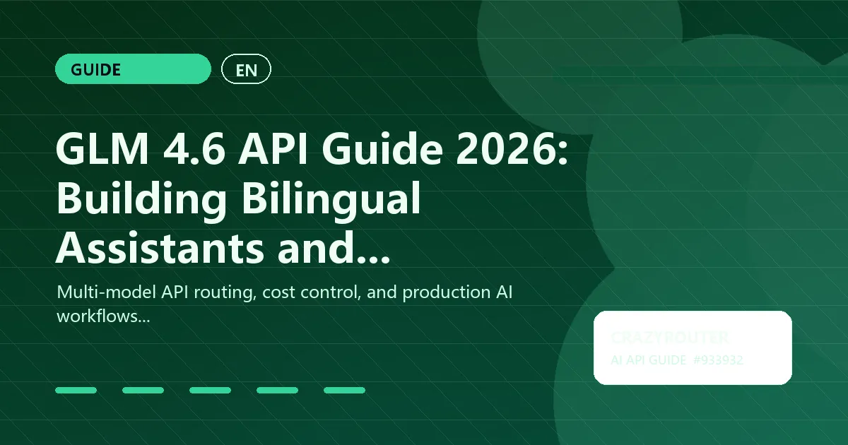 GLM 4.6 API Guide 2026: Building Bilingual Assistants and Tool-Calling Workflows