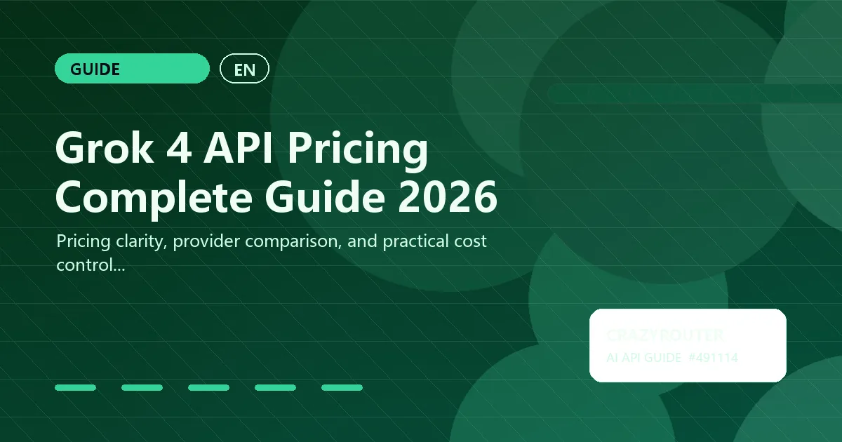 Grok 4 API Pricing Complete Guide 2026