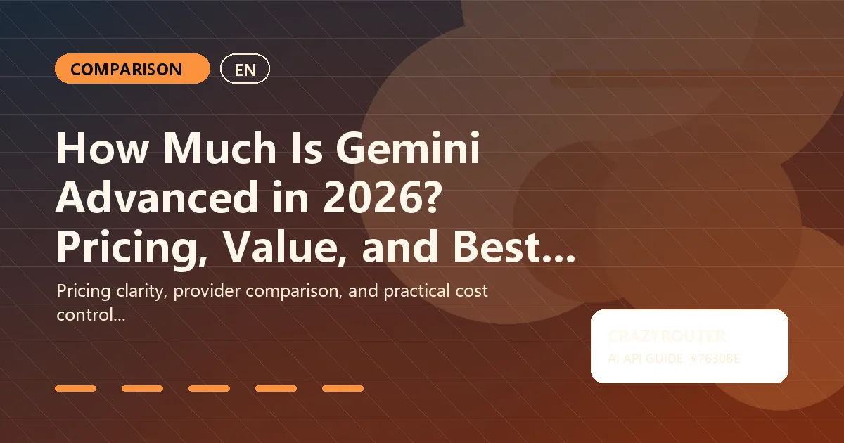 How Much Is Gemini Advanced in 2026? Pricing, Value, and Best Alternatives
