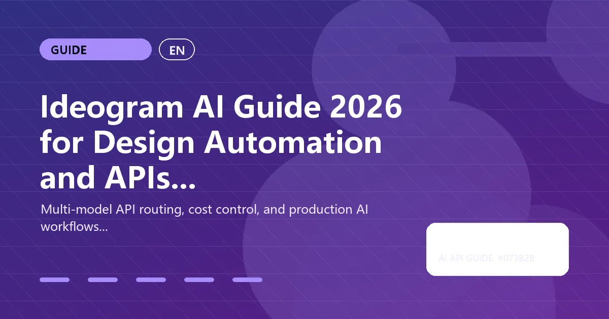 Ideogram AI Guide 2026 for Design Automation and APIs