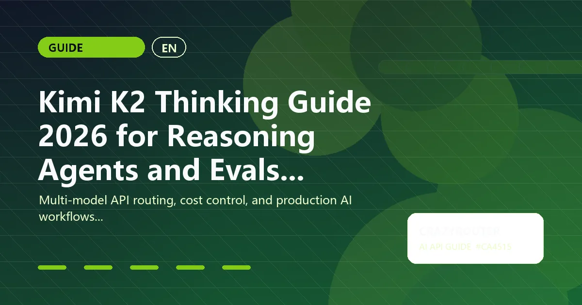 Kimi K2 Thinking Guide 2026 for Reasoning Agents and Evals