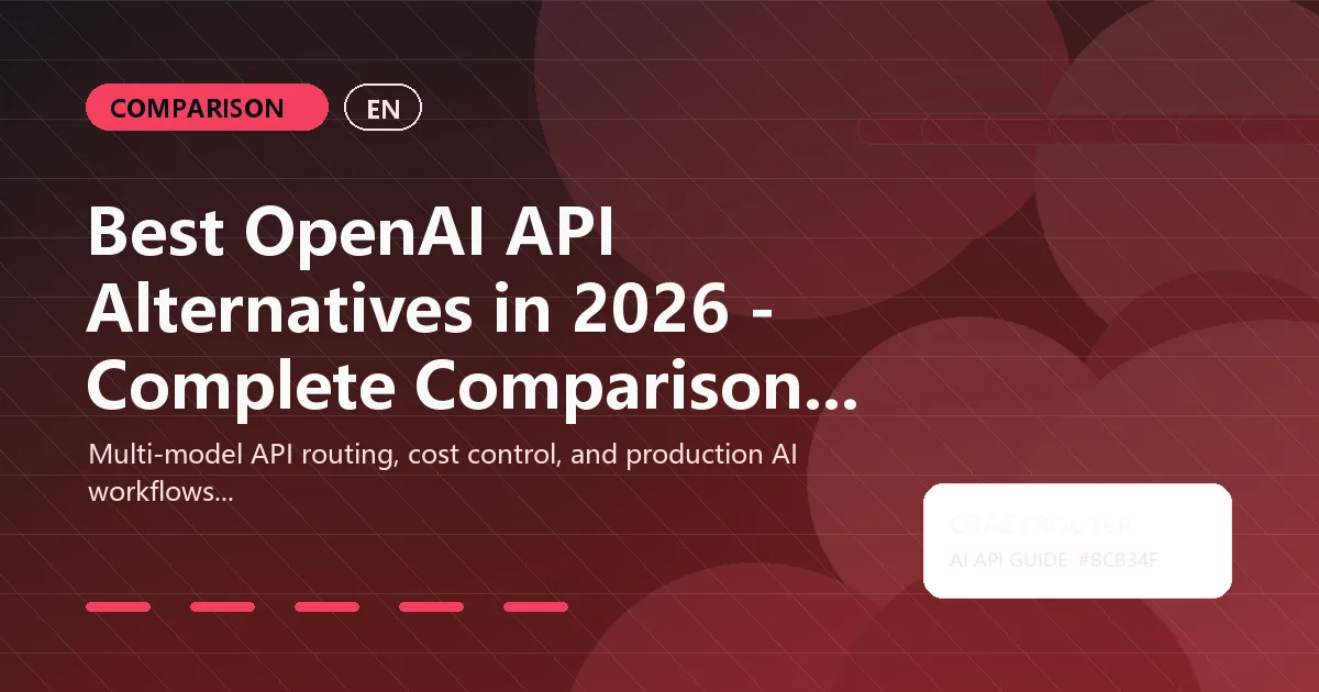 Best OpenAI API Alternatives in 2026 - Complete Comparison Guide