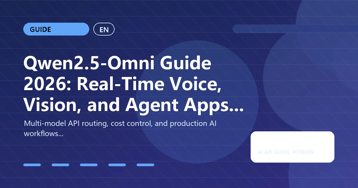 Qwen2.5-Omni Guide 2026: Real-Time Voice, Vision, and Agent Apps