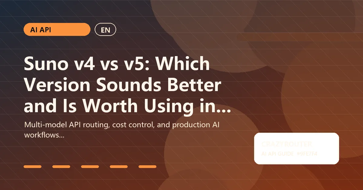 Suno v4 vs v5: Which Version Sounds Better and Is Worth Using in 2026?