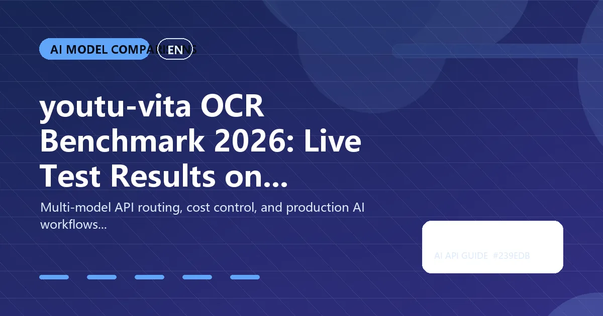 youtu-vita OCR Benchmark 2026: Live Test Results on Documents, Receipts, UI Screens, and Small Text